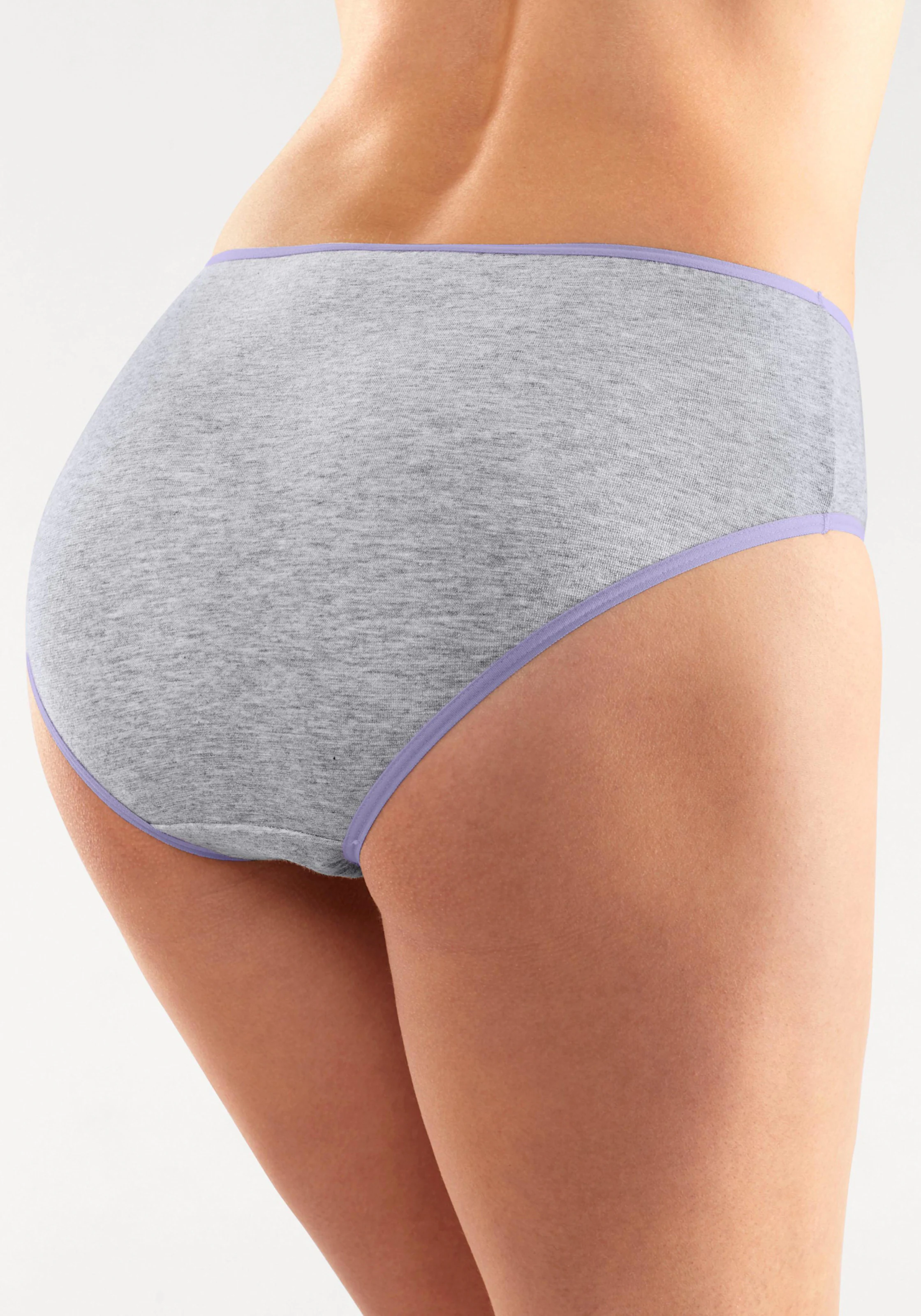 petite fleur Jazz-Pants Slips in grau-meliert, weiß