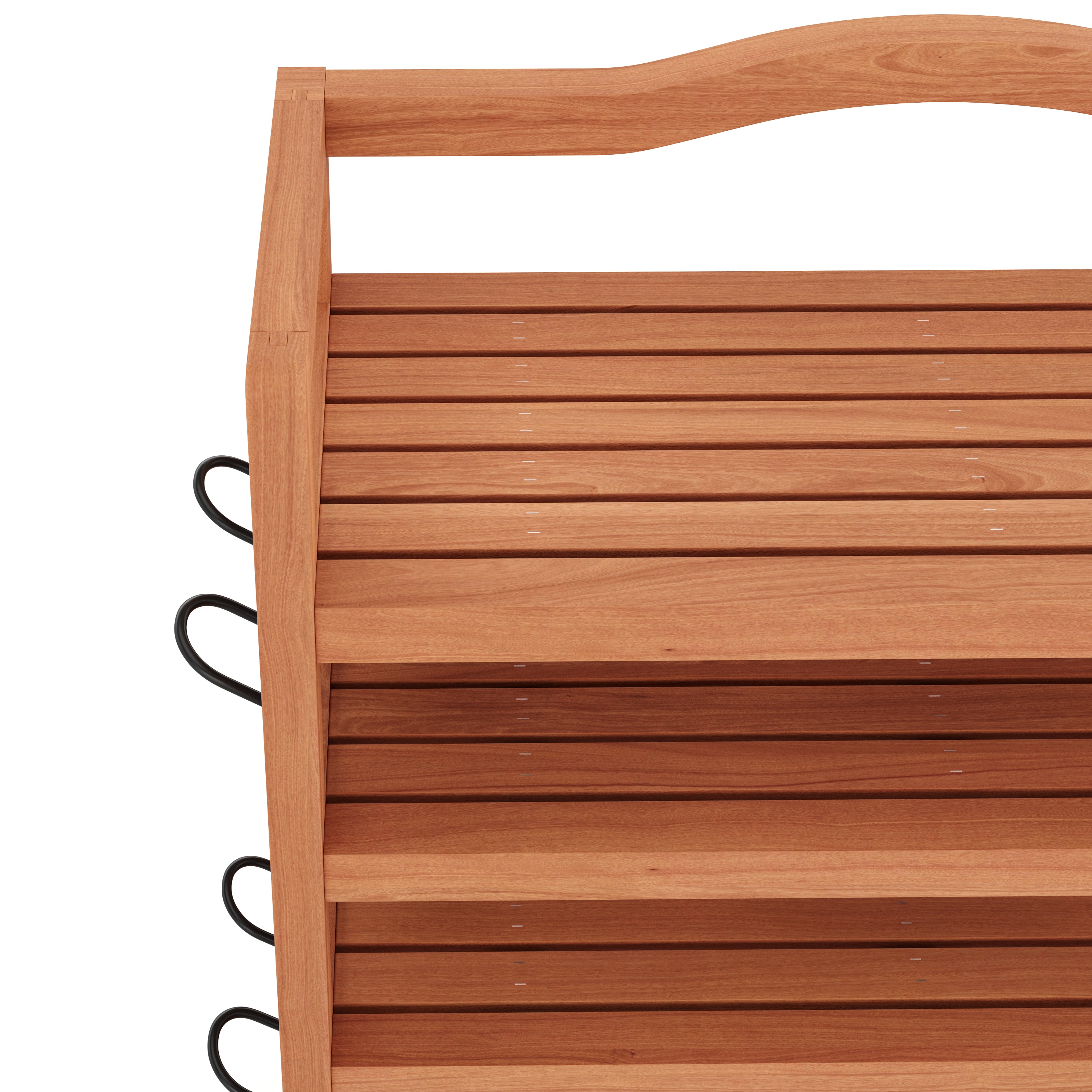 Schuhregal Holz 74 x 26 x 82 cm