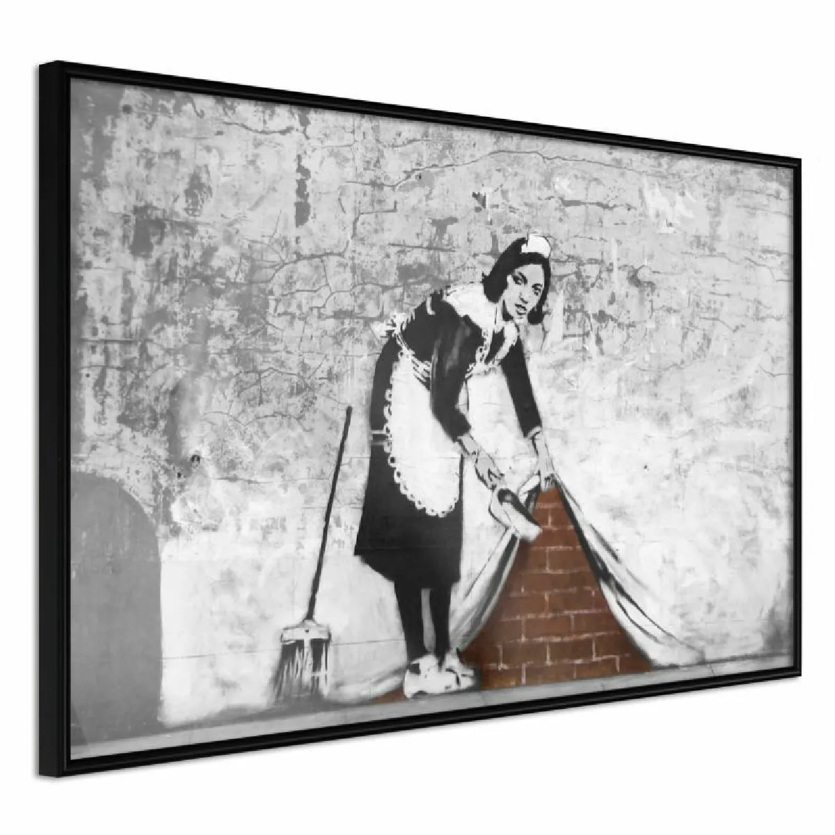 Paris Prix Affiche Encadrée Banksy Sweep it Under the Carpet - 60 x 40 cm
