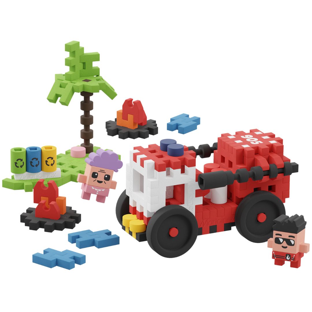 Marioinex mini waffle city fire truck - 80st