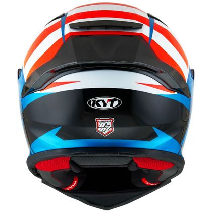 Casque KYT R2R STRAIGHT - Rouge / Bleu