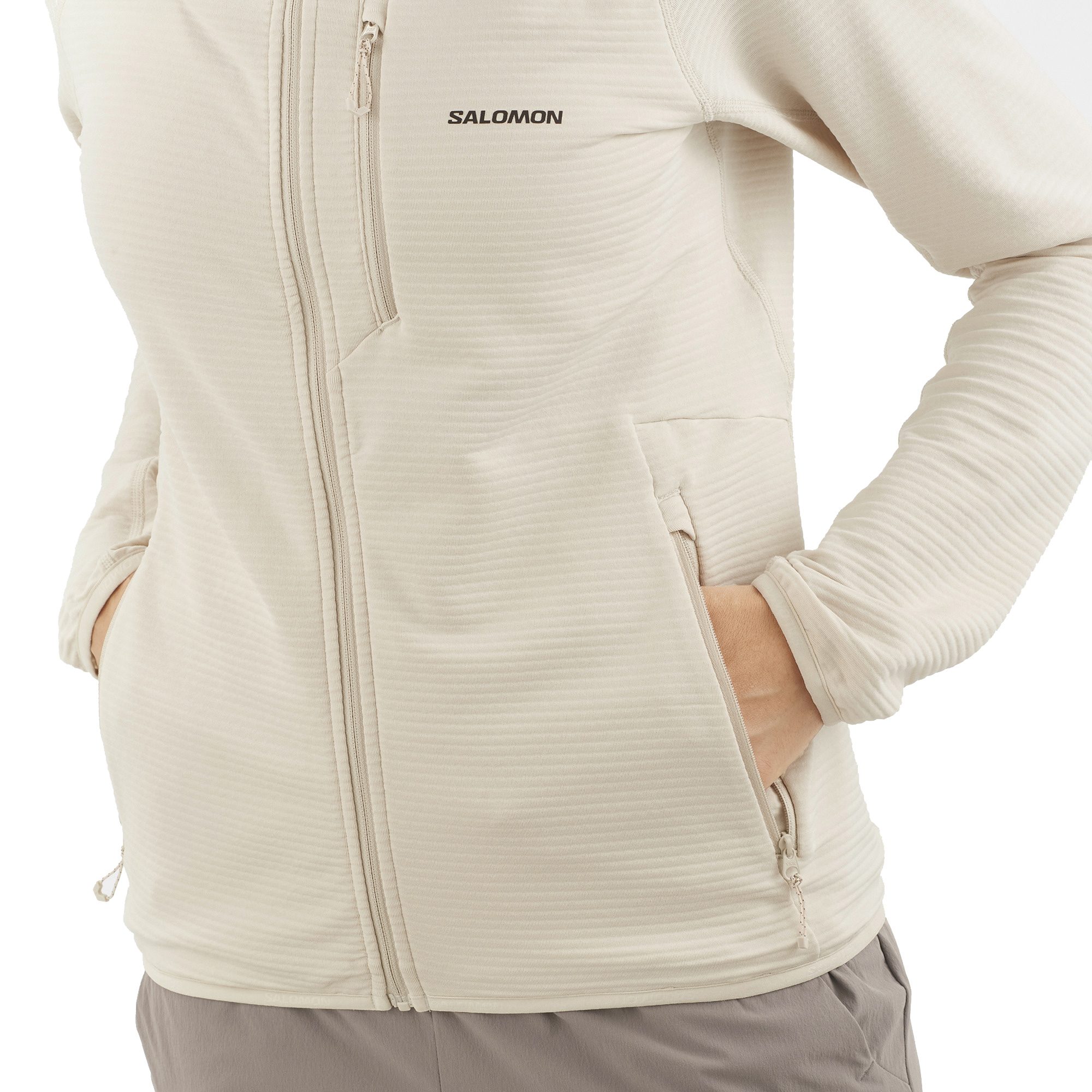 Salomon Essential Lightwarm HD Midlayerjacke Damen rainy day