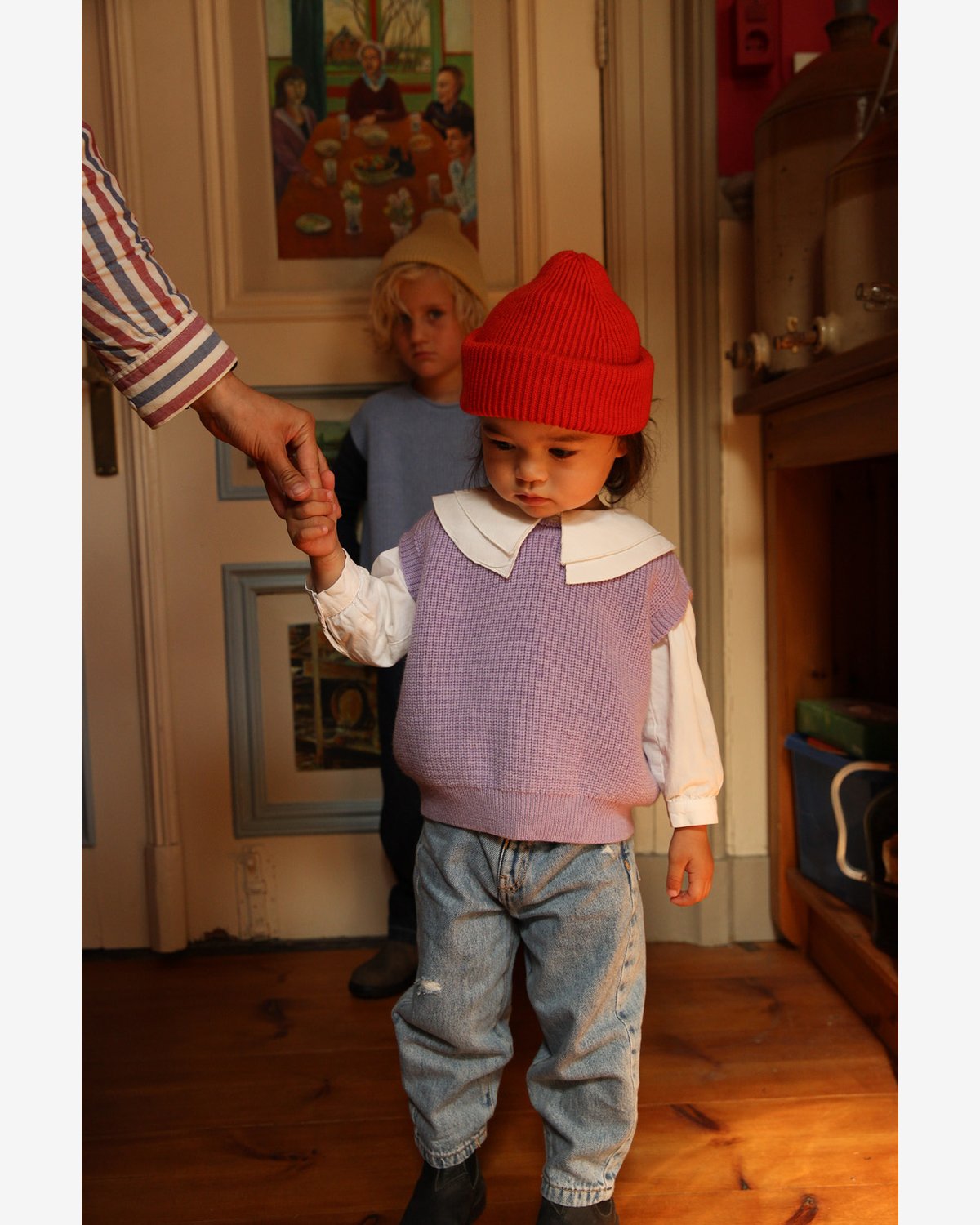 Ullvest Barn – 100% Merino, Ubehandlet Ull | Vest Harvey