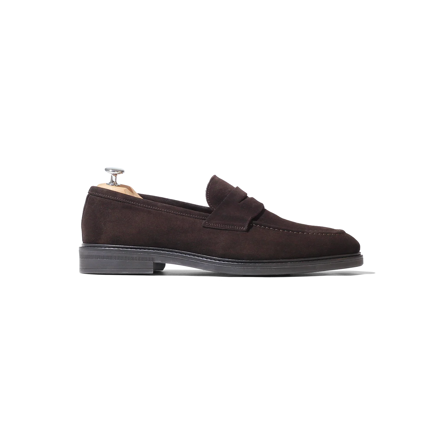 Mayo-Mocassin en Velours marron