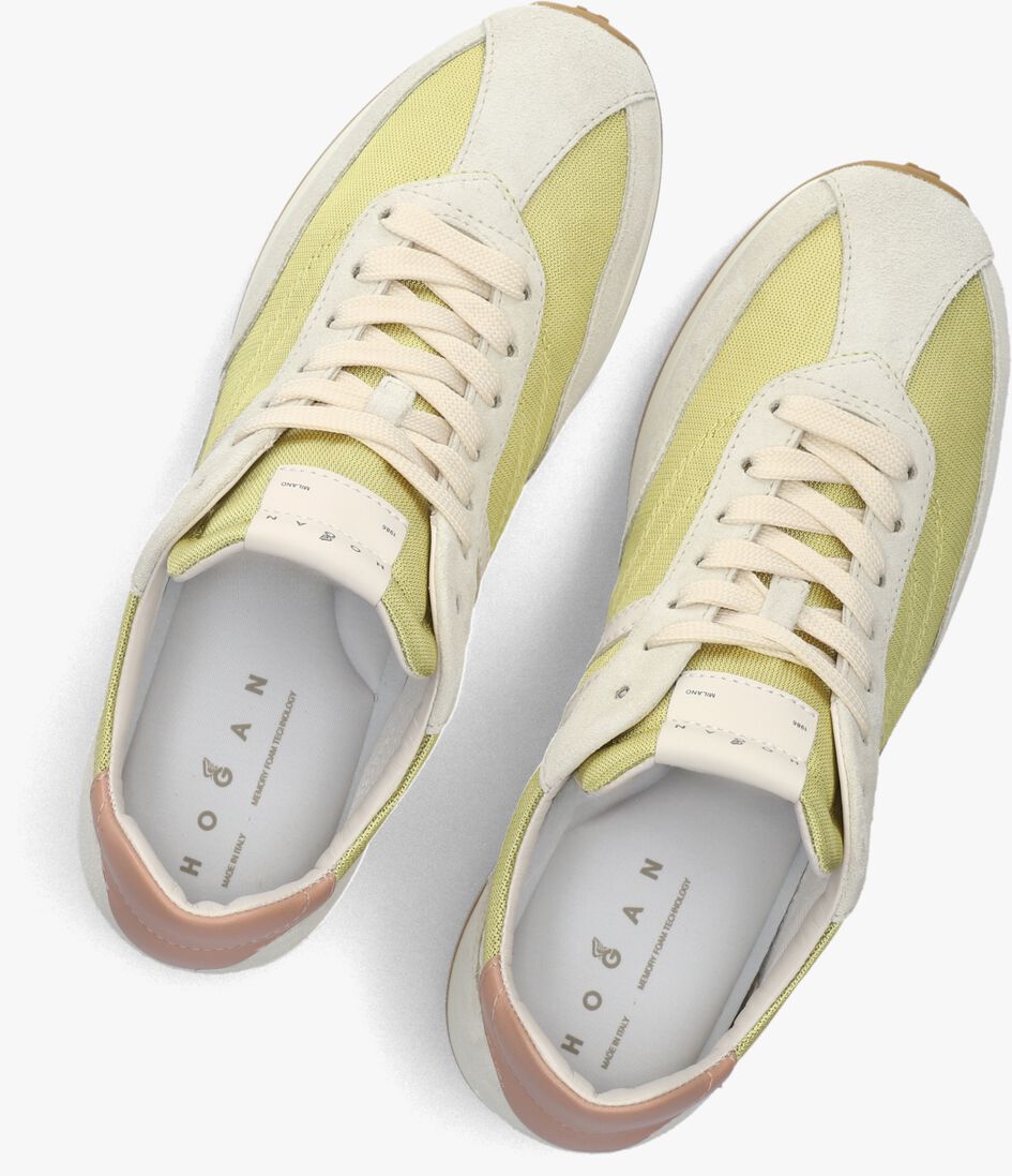 gele hogan lage sneakers h699 allacciato h