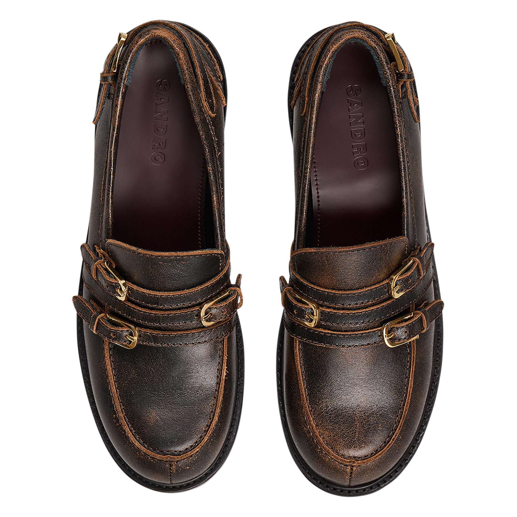 Mocassins en cuir | Marron