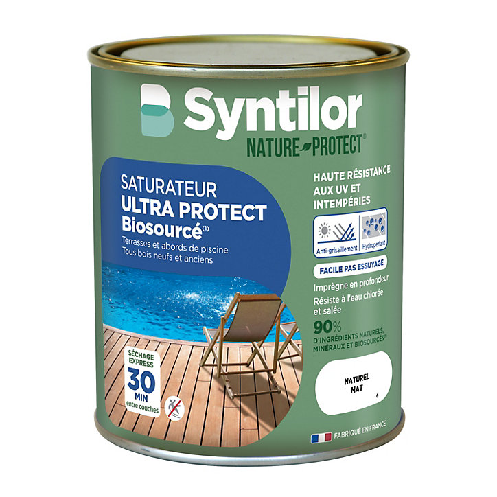 Saturateur extérieur bois Nature Protect Syntilor 0,75L Mat Naturel
