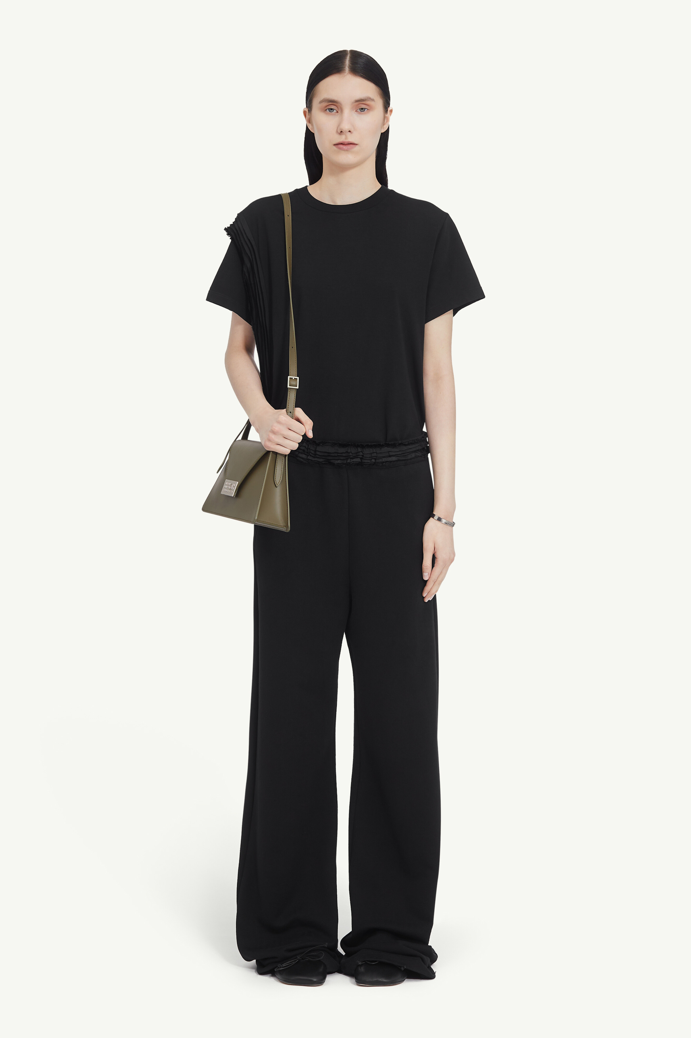 Pantalon en jersey sweat non brossé