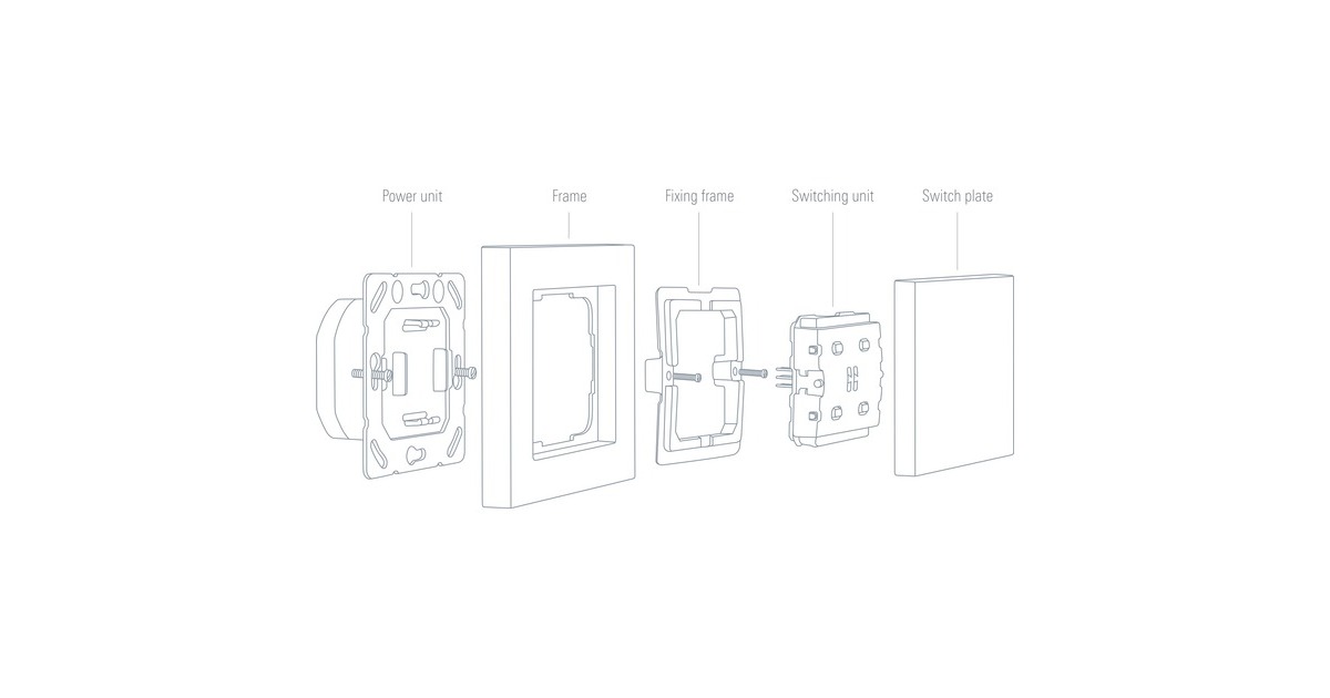 eveLight Switch Connected Wall Switch schakelaar  (Bluetooth, Thread)