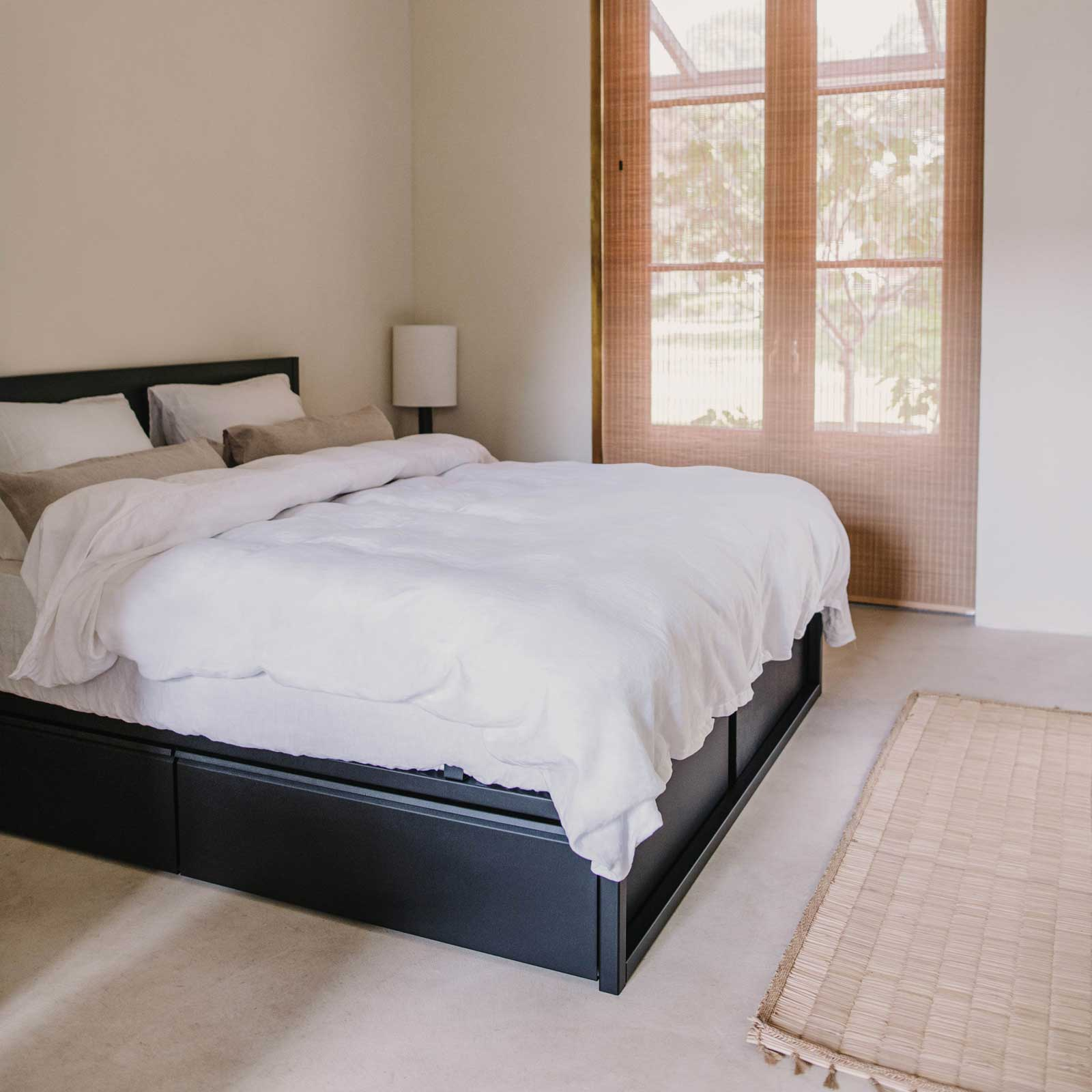 Lade voor bedframe °01 en °02 | Zwart Voor 80 x 220 cm (per stuk)