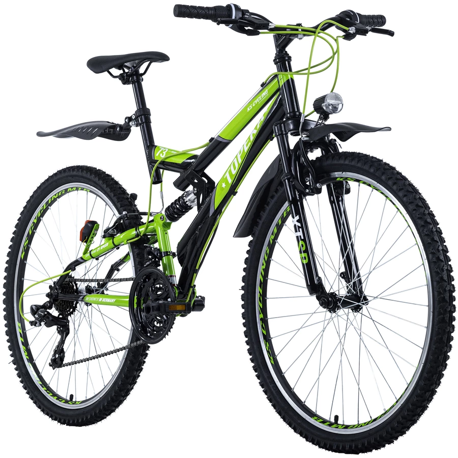 KS Cycling Mountainbike Fully ATB 26 Topeka Schwarz-Grün