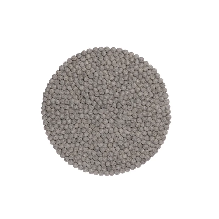 myfelt - Linéa Sitzauflage Ø 36 cm, naturweiss