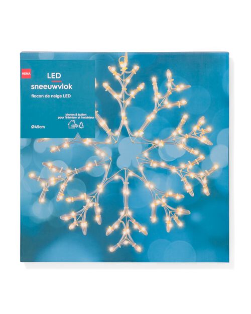 flocon de neige avec 140 ampoules LED Ø45cm