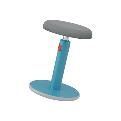 Leitz Ergo Cosy 2 en 1 - Tabouret ergonomique assis/debout - hauteur réglable jusqu'à 79 cm - bleu calme