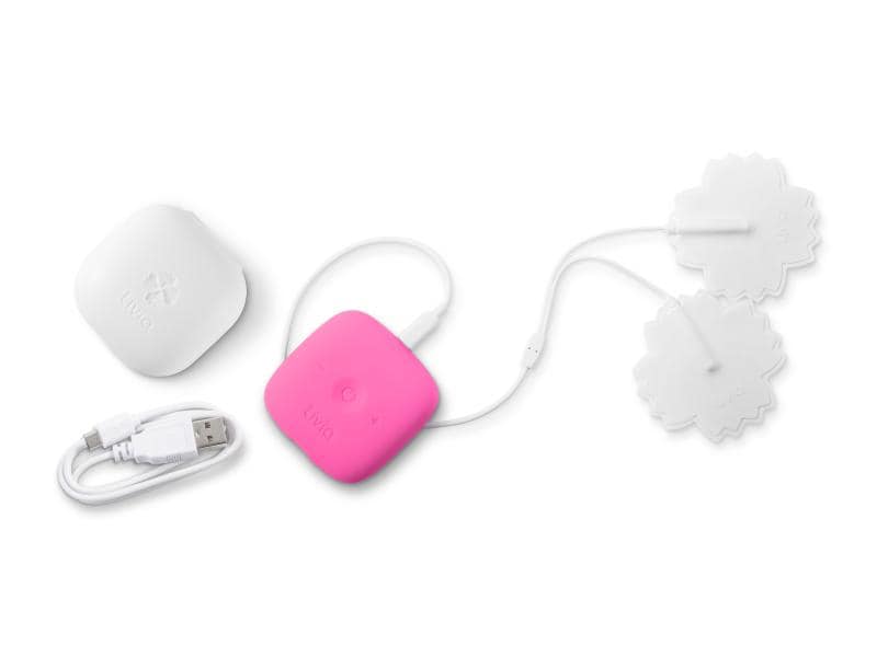 Livia Lösung für Menstruationsbeschwerden Pink Elektrostimulationsgerät gegen Menstruationsbeschwerden