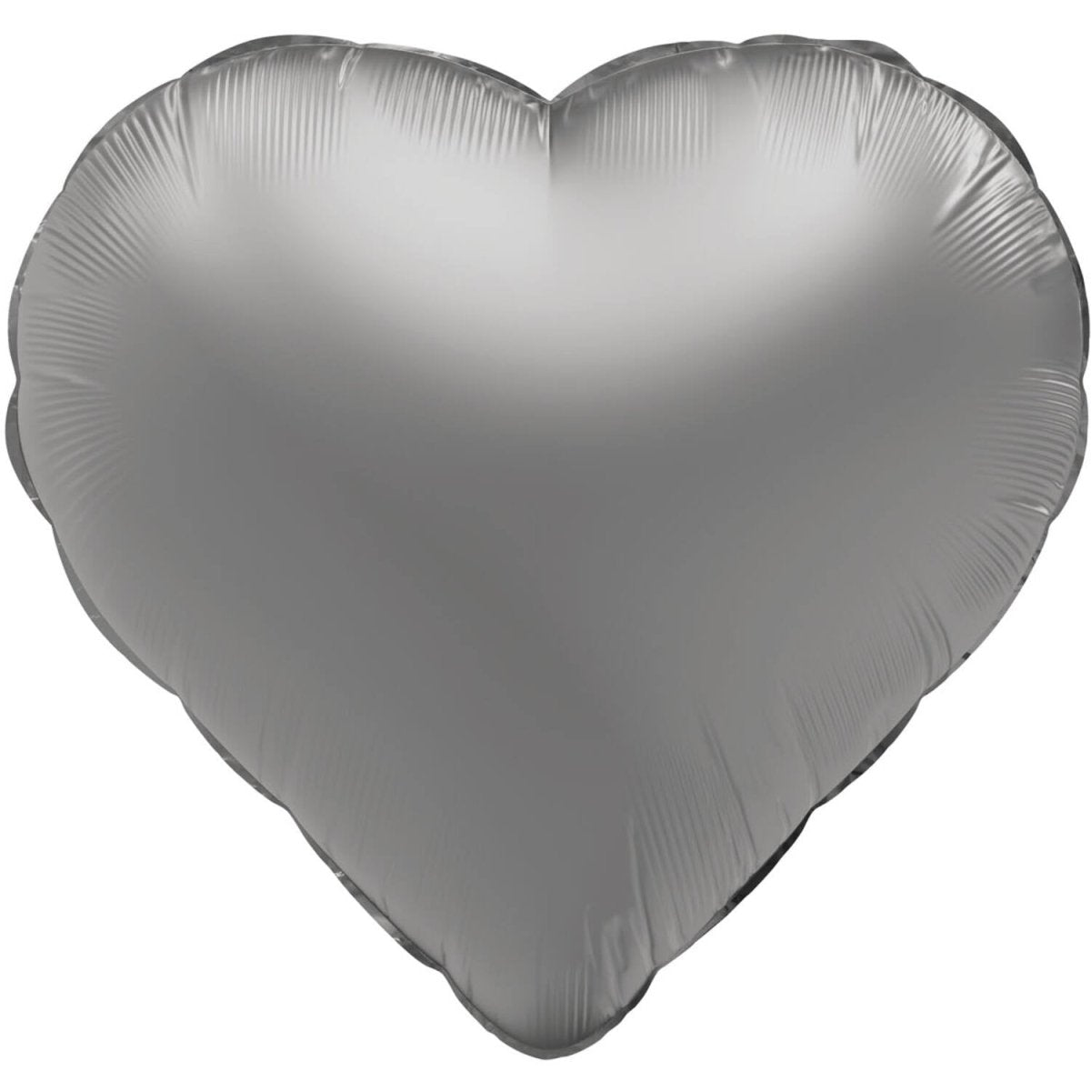 Hart Helium Ballon Zilver Leeg 45cm