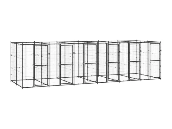 Chenil extérieur cage enclos 660 x 220 x 180 cm 02_0000380