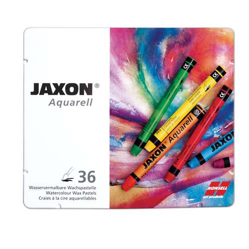 JAXON® Aquarell-Wachspastelle im Metallkasten