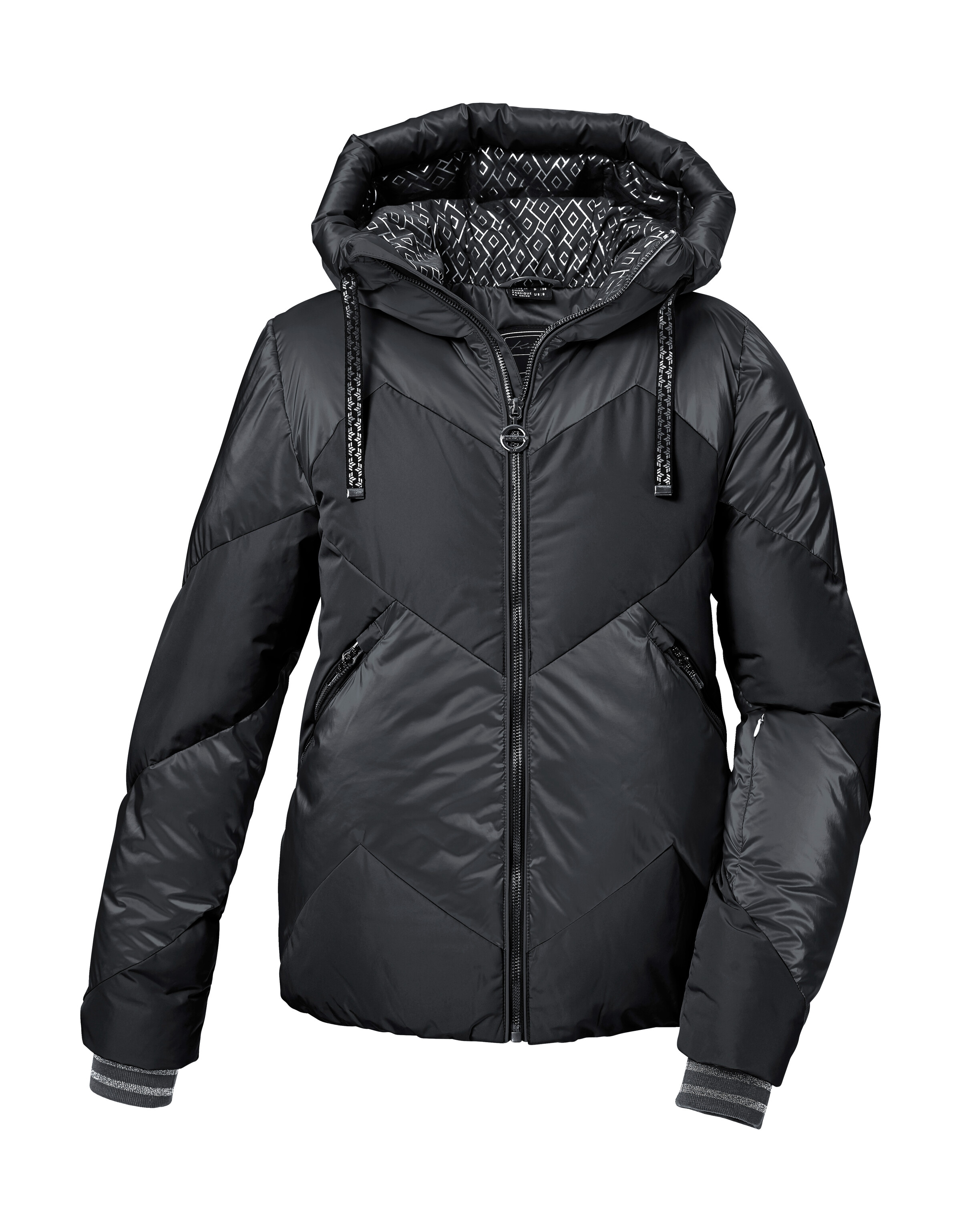 Killtec Skijacke »KSW 100 WMN SKI QLTD JCKT« Winddichte, wasserabweisende Damenjacke mit abnehmbarem Schneefang