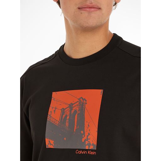 Calvin Klein Photo Print T-shirt, Sort, S