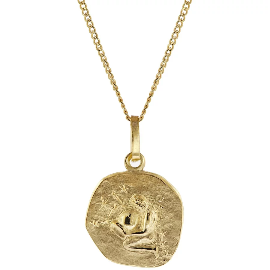 trendor Kinder-Halskette mit Sternzeichen Wassermann 3338K Gold gold