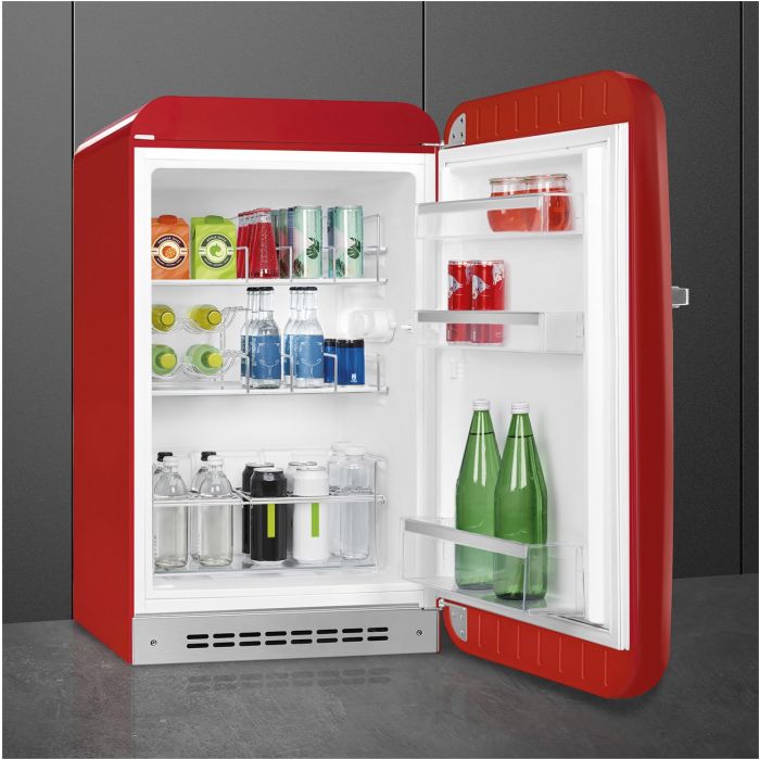 SMEG Stand-Kühlschrank 50's Retro Style FAB10HRRD5 Rot