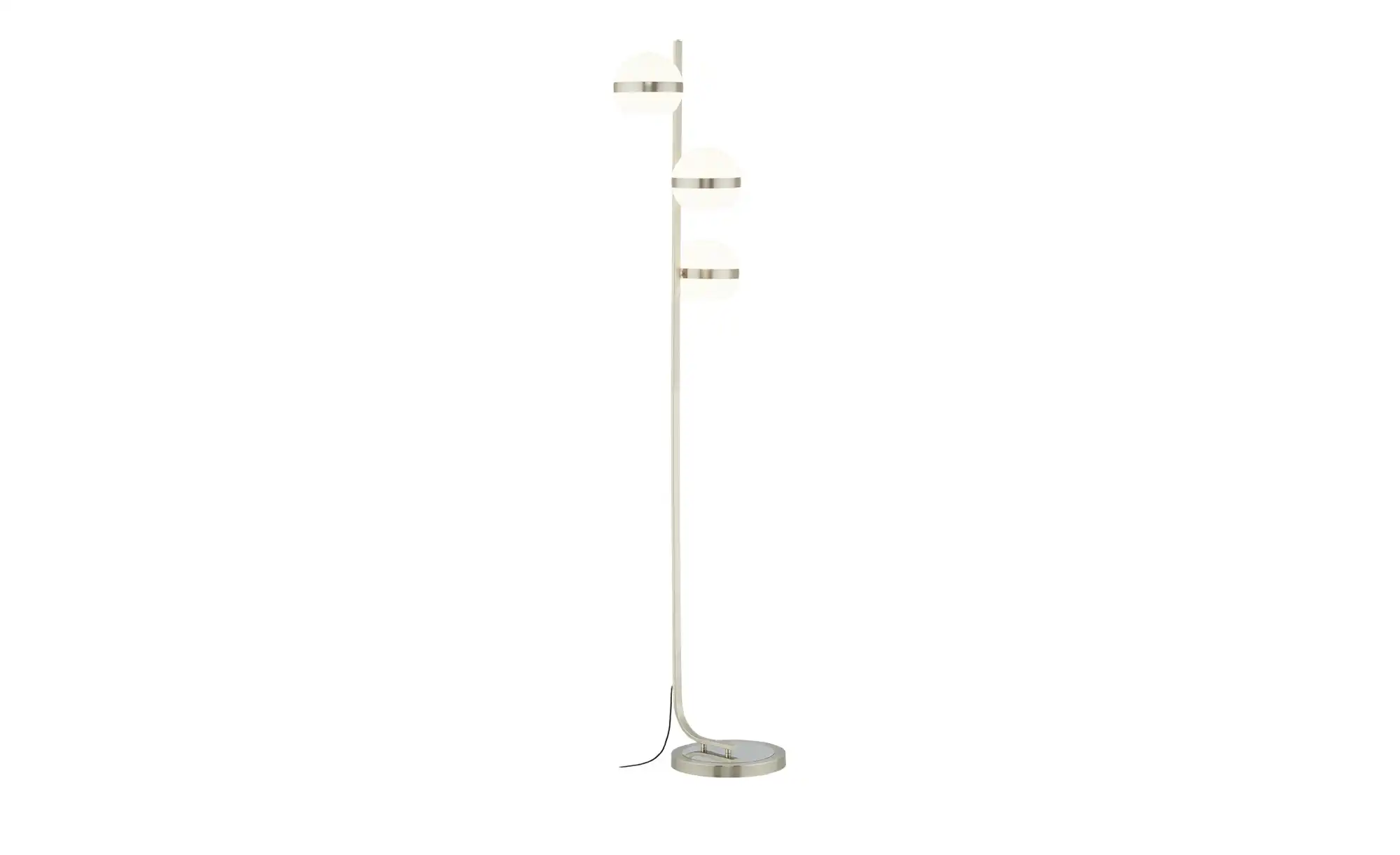 KHG LED-Stehleuchte, 3-flammig, Nickel-matt