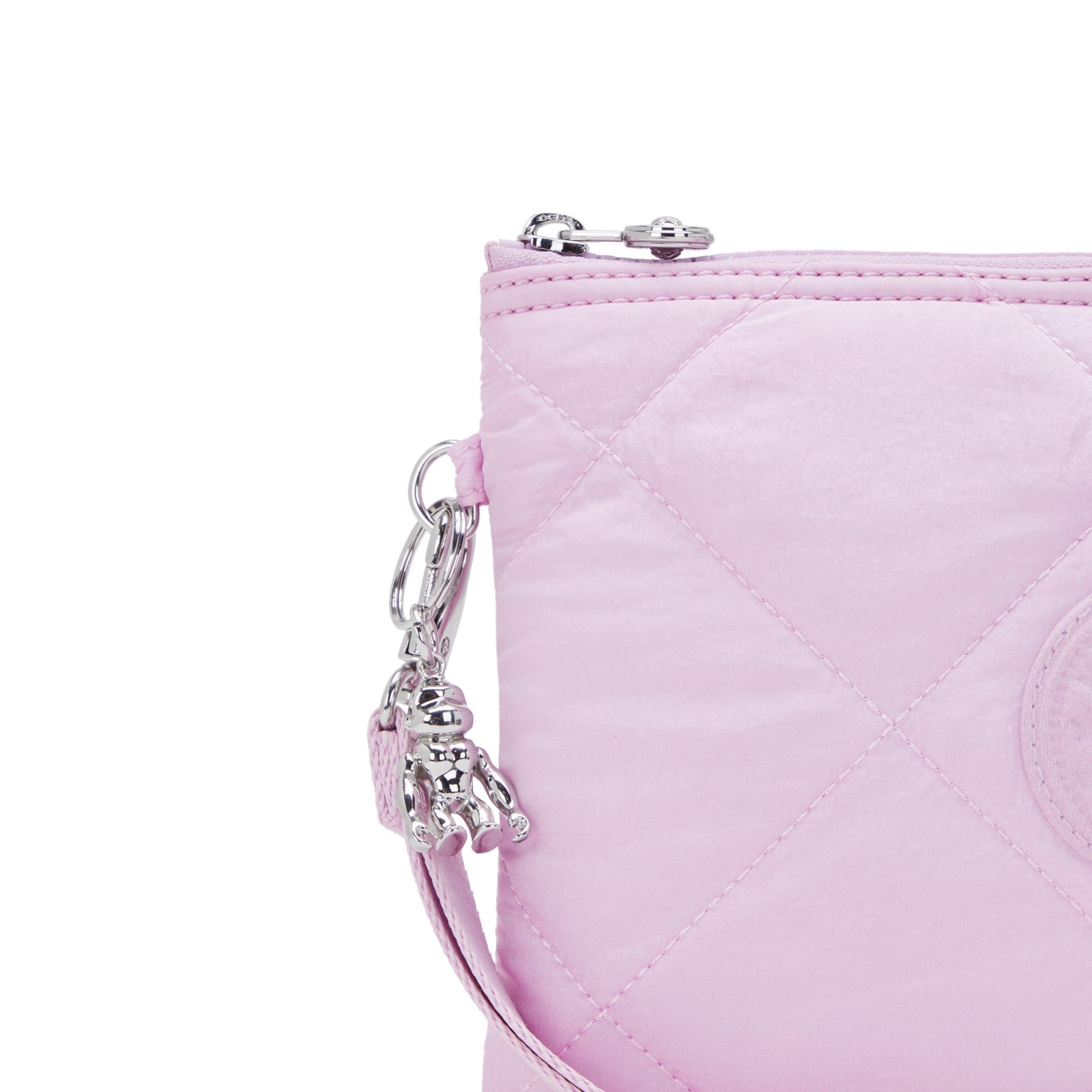 FANCY Grande pochette plate avec dragonne - Blooming Pink Quilt