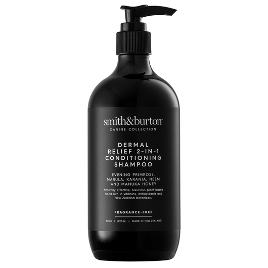 Shampoo e condicionador 2 em 1 Smith & Burton Dermal Relief para cães e gatos alérgicos com pele sensível, 500ml