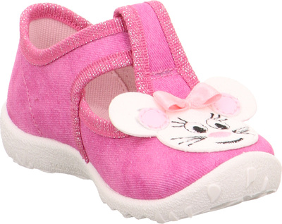 Superfit Spotty Slippers, Rosa