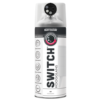 Rust-Oleum Switch spuitlak hoogglans wit 400 ml