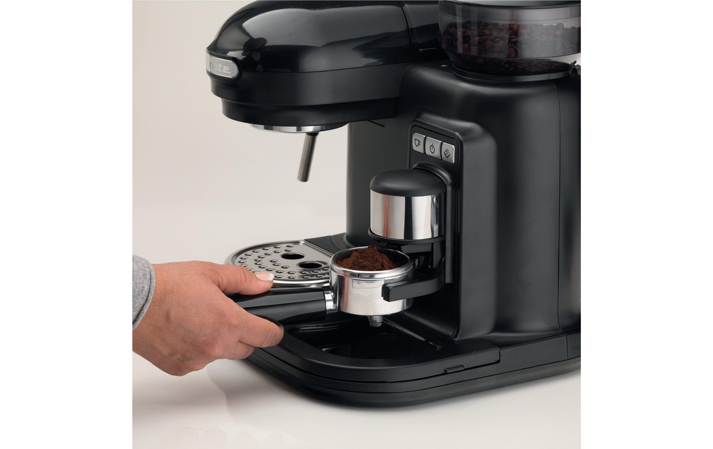 Portionskaffeemaschine MODERNA Schwarz<br>Espressomaschine