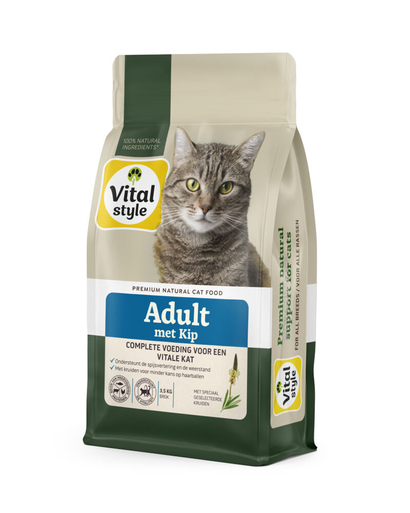 VITALstyle Adult - Kattenvoer - 3.5 Kilogram - Kip