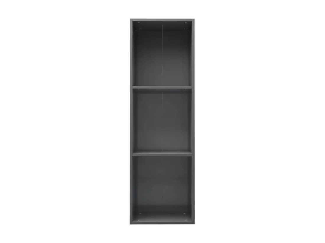 Bibliothèque/Meuble TV Gris brillant Bois d’ingénierie
