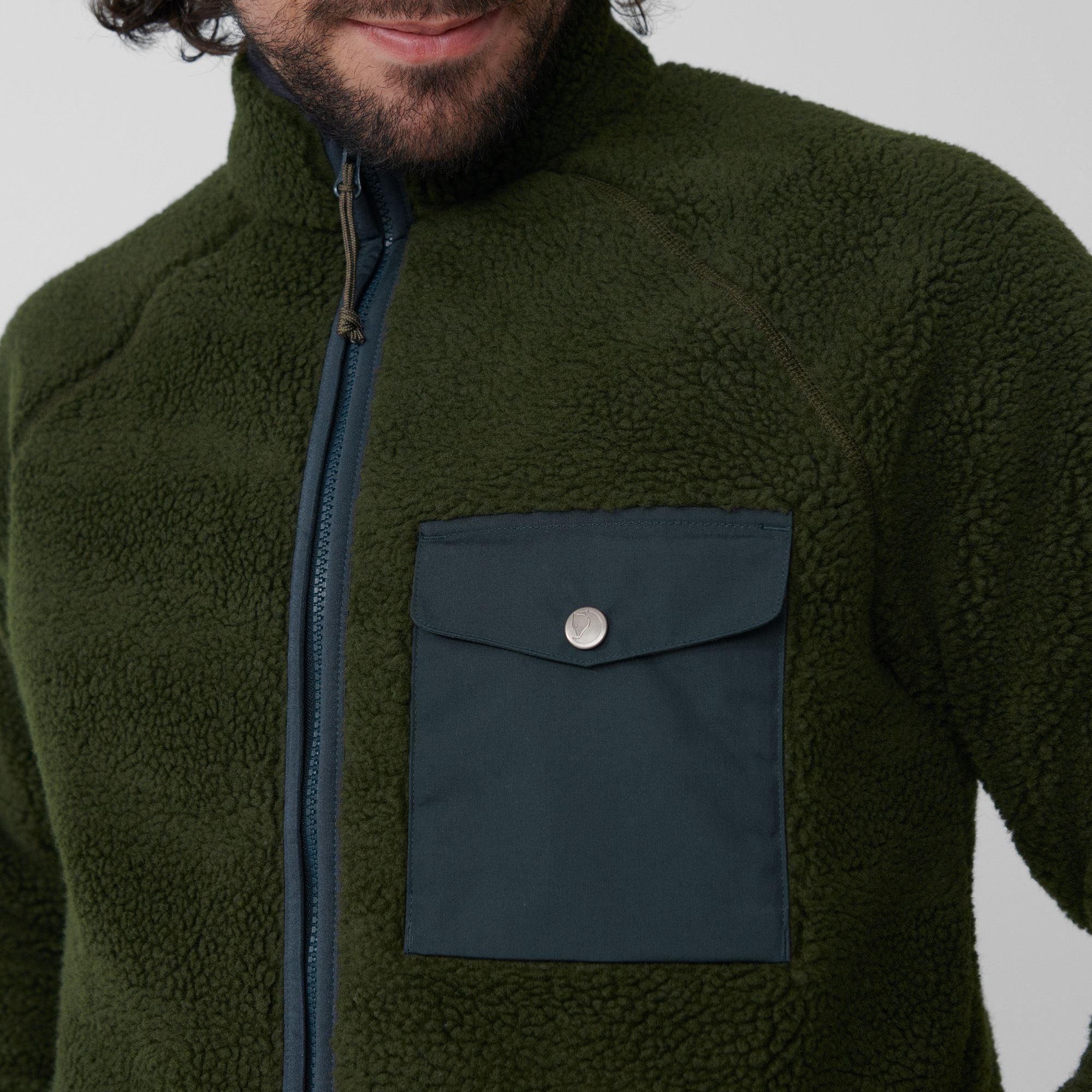 Fjällräven Vardag Pile Fleece, Herre<br>Deilig teddyfleece