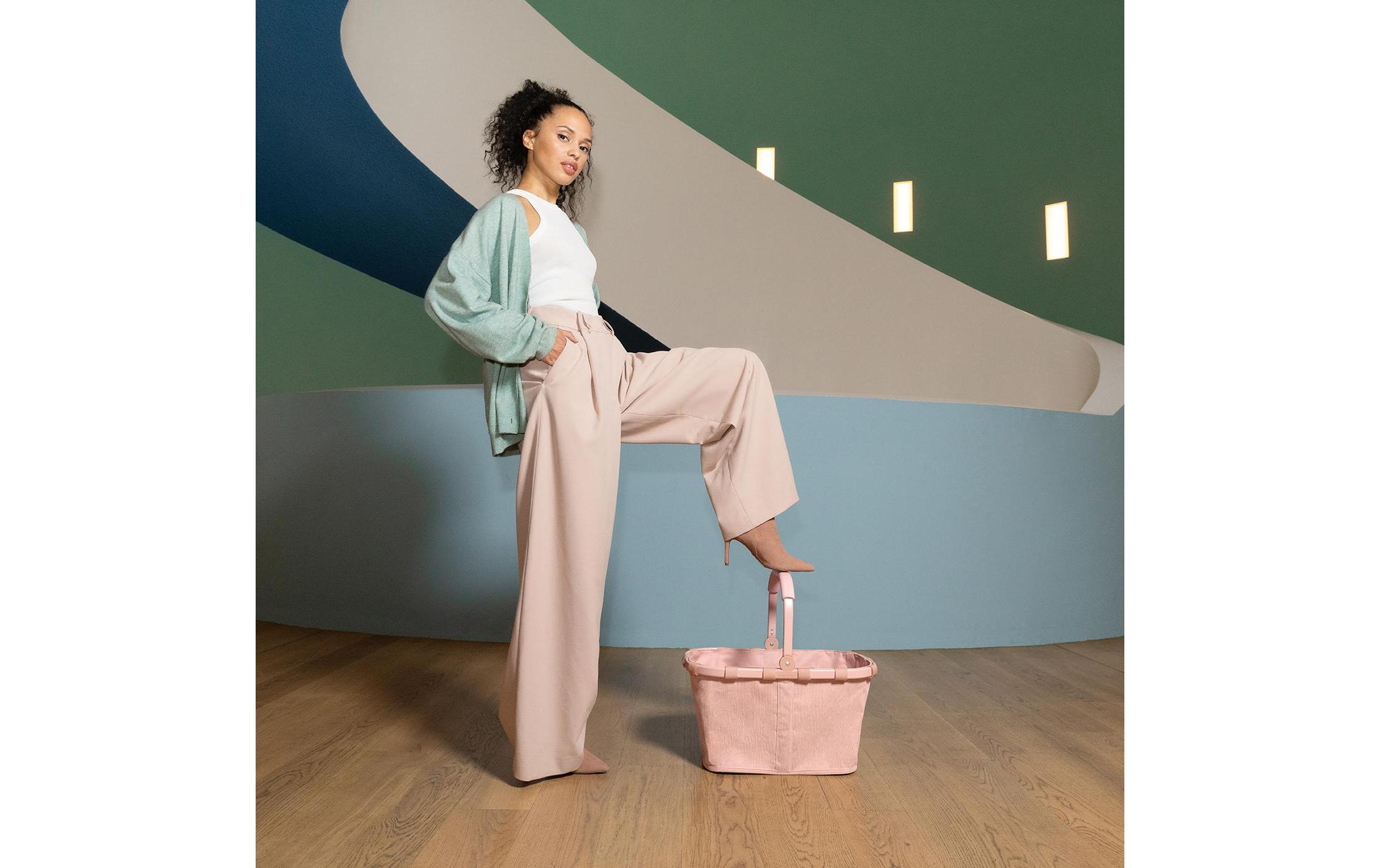 Einkaufskorb Carrybag cord blushStillvoller Einkaufskorb für den täglichen Einkauf