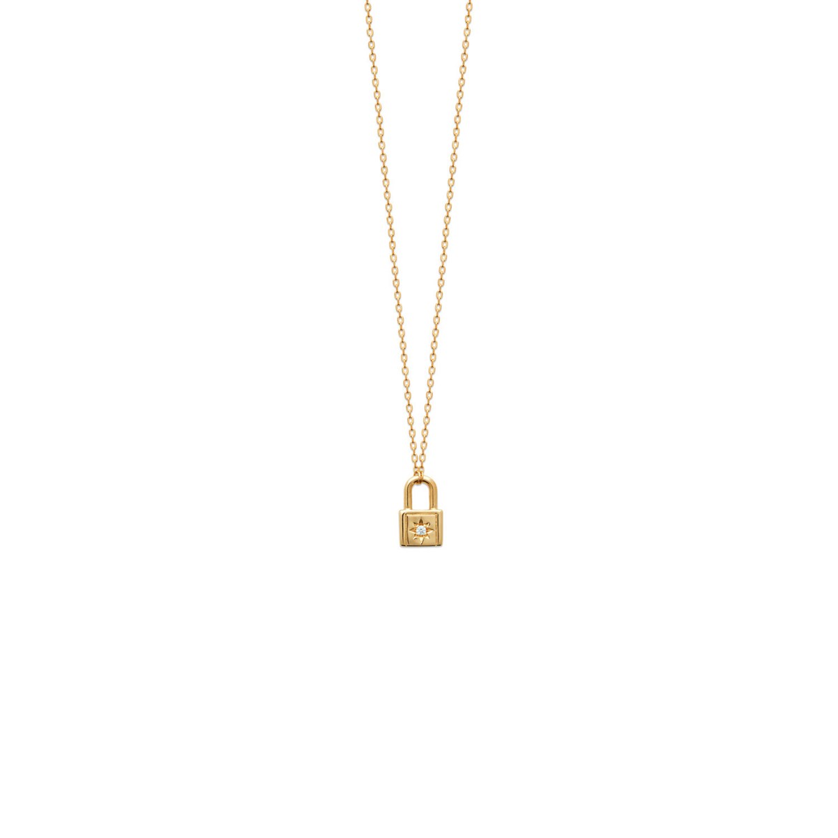 Collier Brillaxis cadenas et oxyde d ezirconium