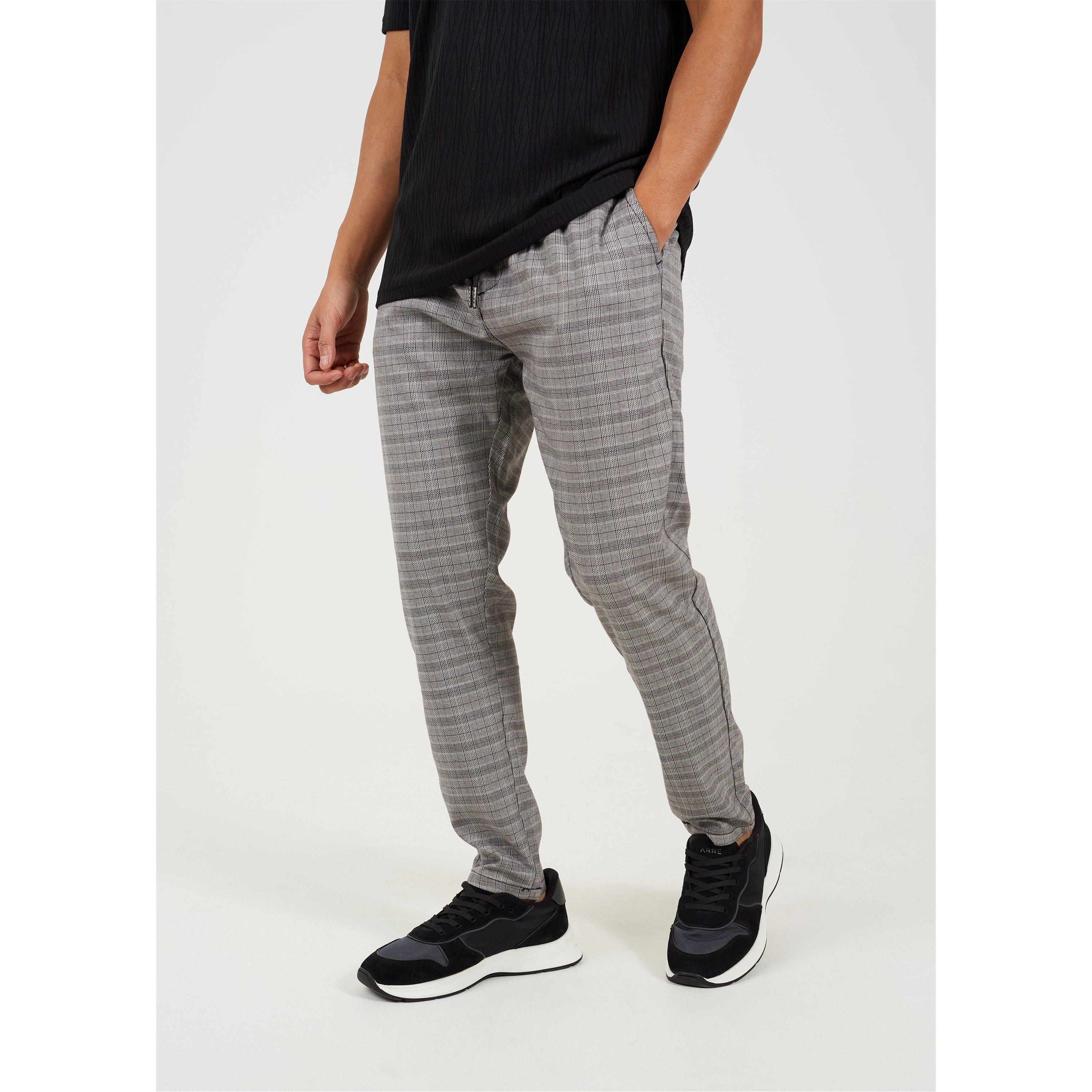 Brave Soul Check Pant with Drawcord Waist