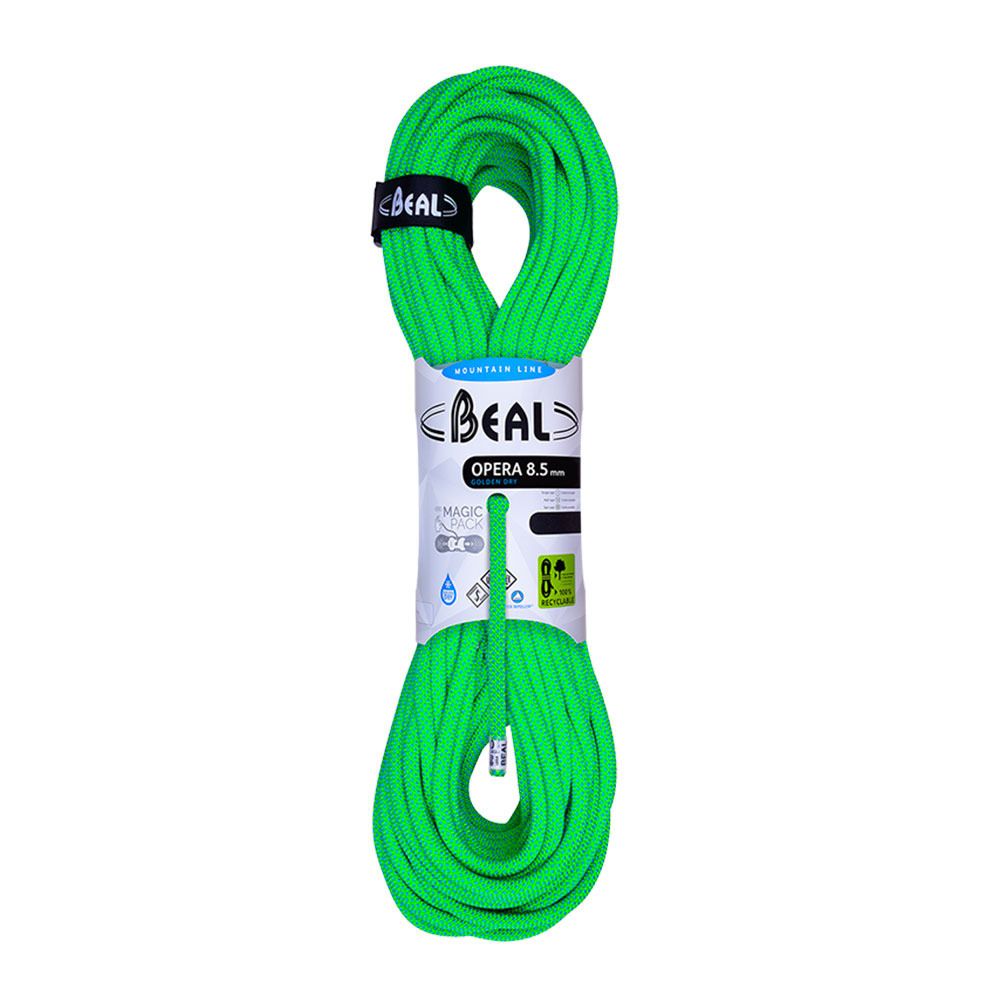 Beal OPERA 8.5MMX50M GD DC - Corde polyvalente vert