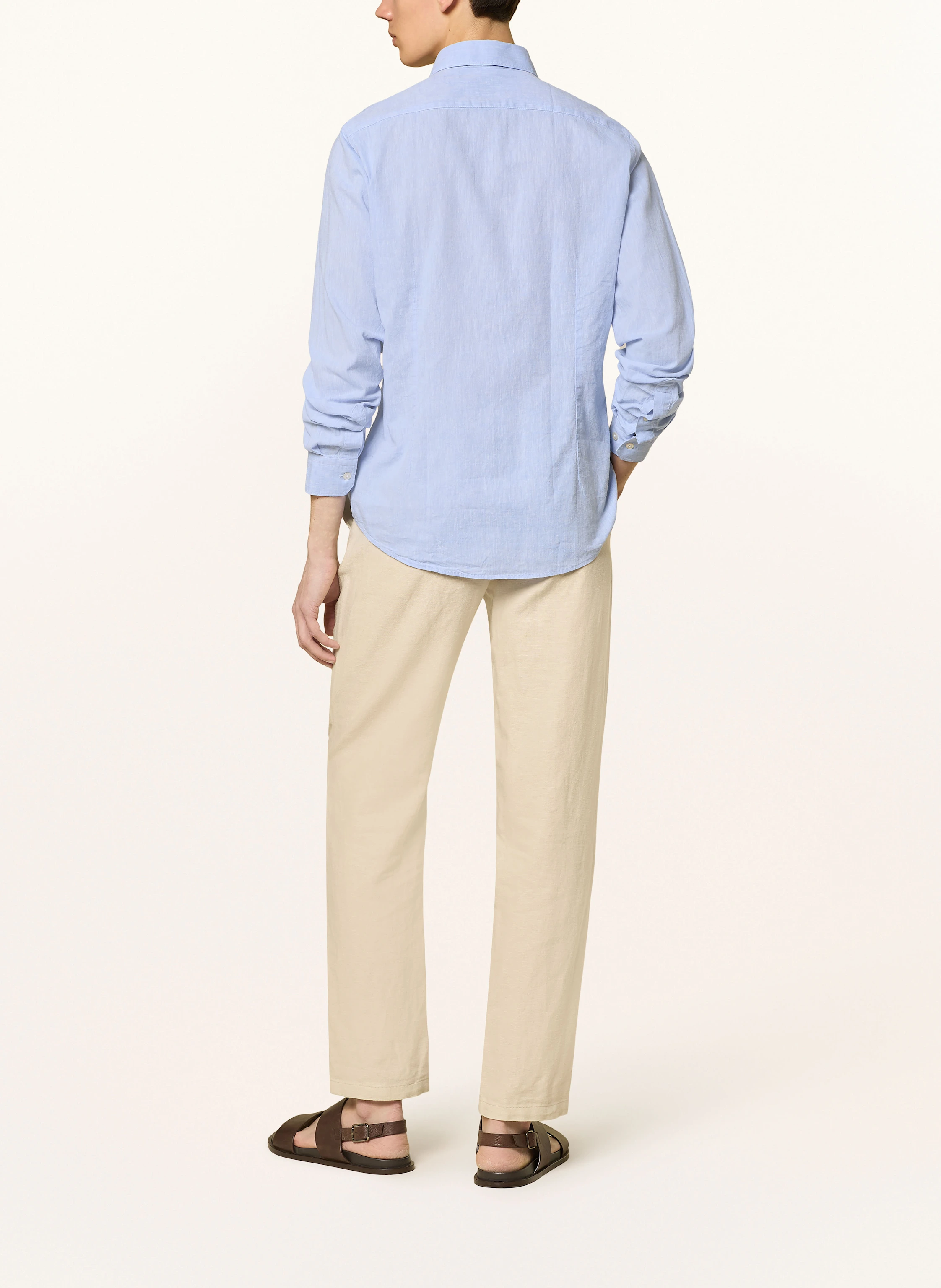 Roy Robson Hemd Slim Fit mit Leinen