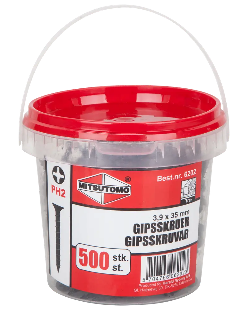 Mitsutomo Gipsskrue træ 3,9 x 35 mm 500 stk.