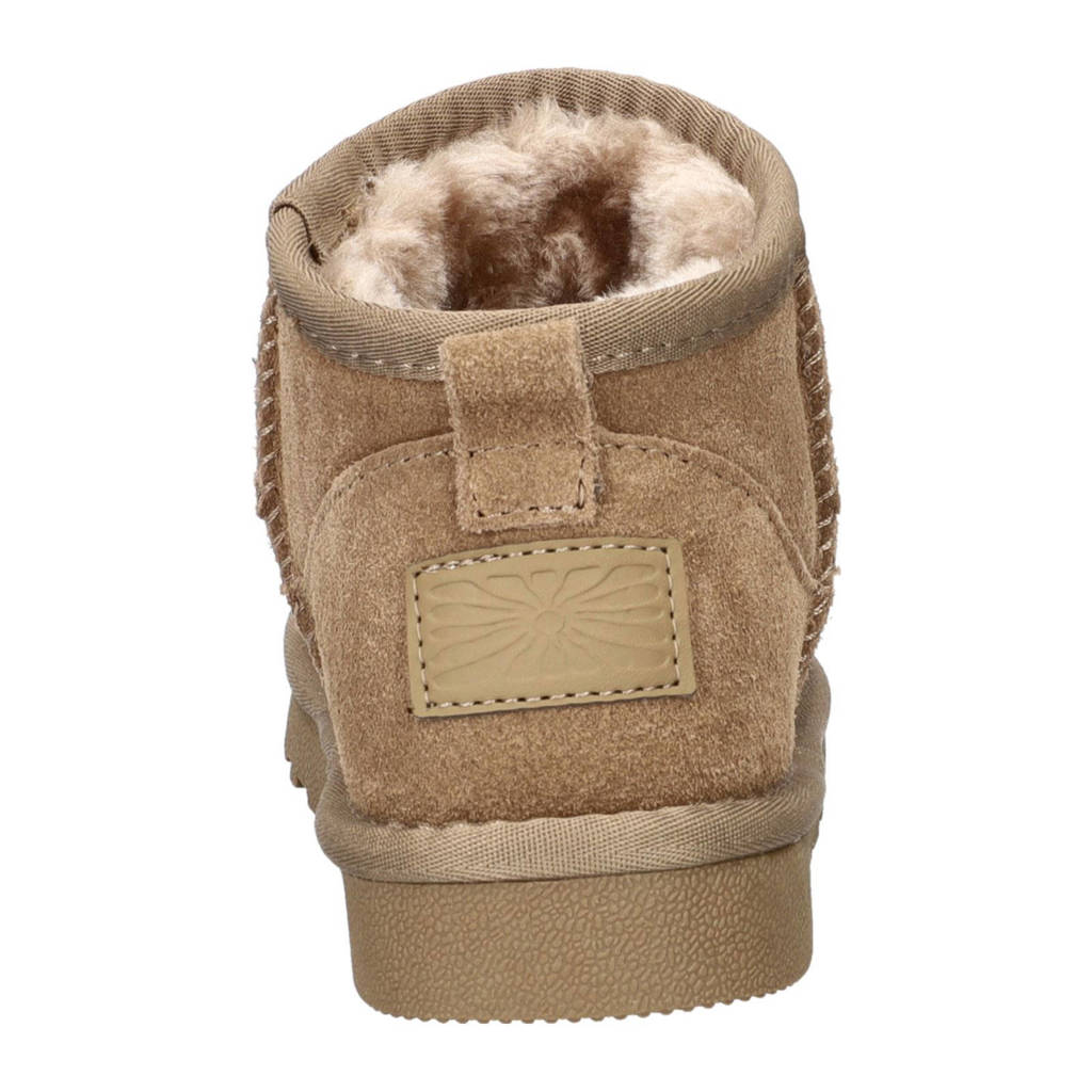 Nelson Kids suède enkelboots taupe