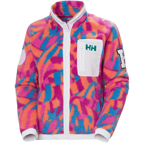 Veste polaire HELLY HANSEN W IMPERIAL PRINTED PILE SNAP MAGENTA 2.0