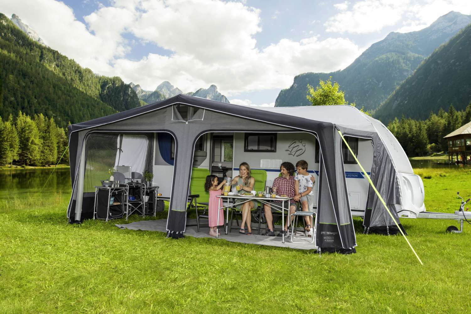 Berger Vicenza Air All Season aufblasbares Reisevorzelt Umlaufmaß 971-1000 cm