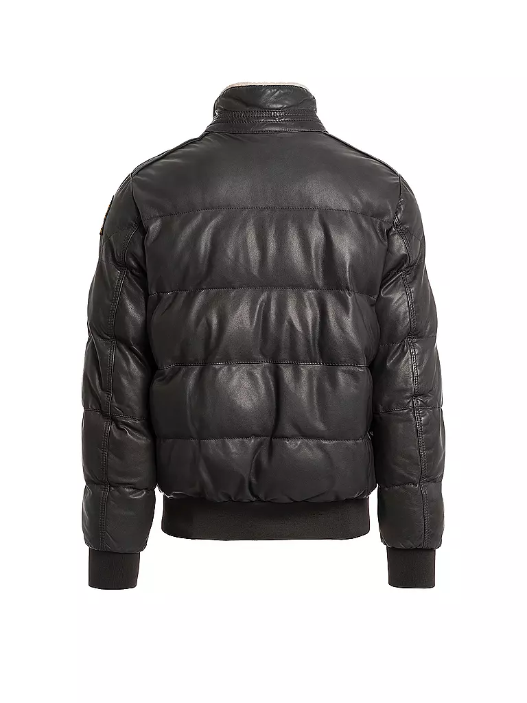 PARAJUMPERS Lederjacke ALF grau