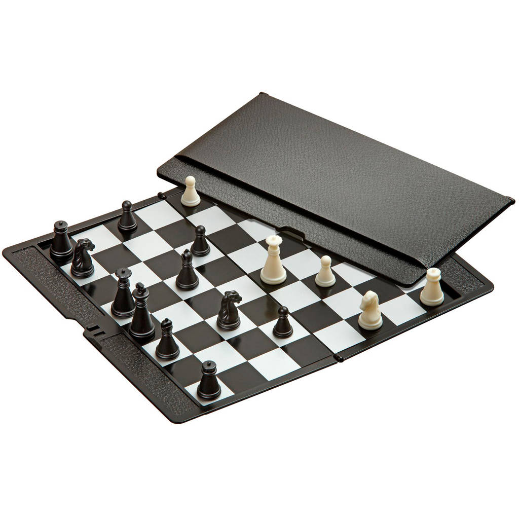 reis schaakset magnetisch etui Magnetische reisschaakset etui