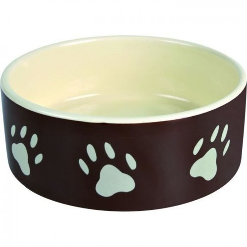 Tigela de cerâmica para cães TRIXIE, marrom