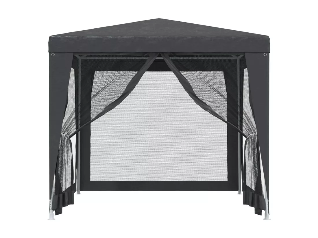 Tente de fête 4 parois latérales en maille Anthracite 2.5x2.5 m