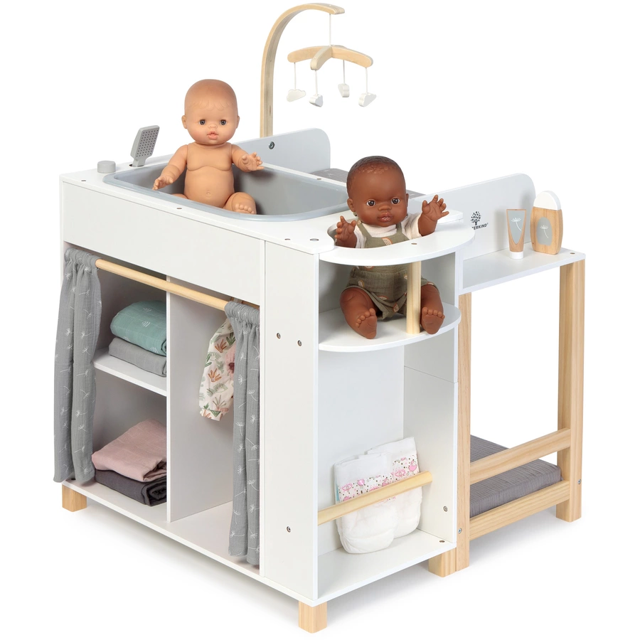 MUSTERKIND® Puppen-Center Viola weißnaturgrau