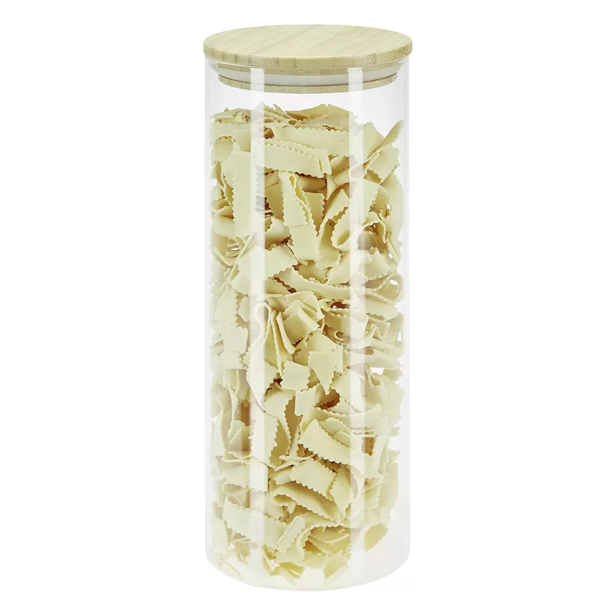 Vorratsglas gross, Cristin James Wood natur,transparent